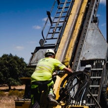 Trabajos de sondeo en la Romanera