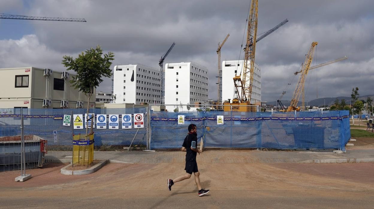 Obras en una nueva promoción de viviendas de Córdoba