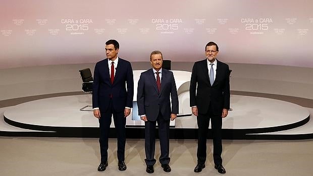 Los candidatos, antes del debate