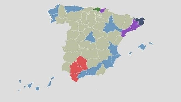 Podemos se hace fuerte en las provincias más pobladas