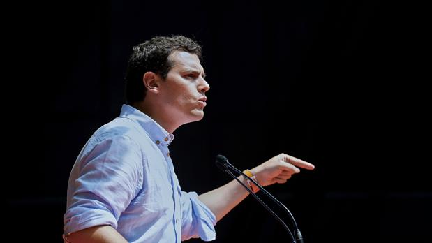 Albert Rivera en un acto en Barcelona