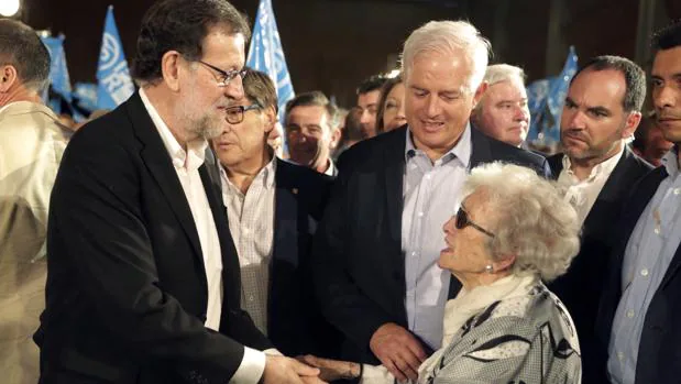 Rajoy en una imagen de esta campaña