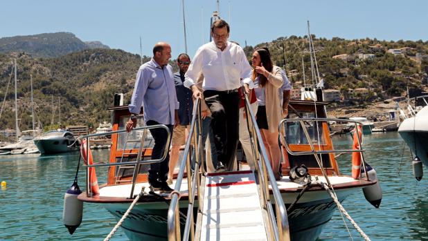 Mariano Rajoy durante su visita a Mallorca