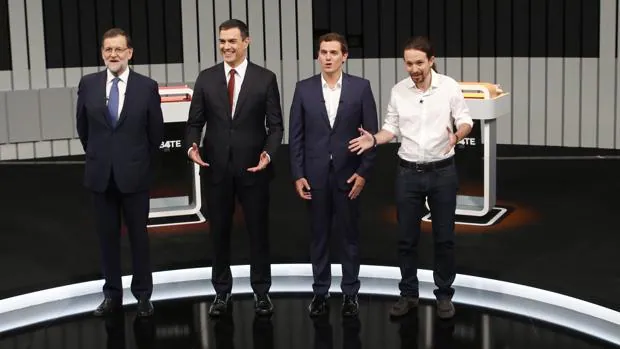 Los cuatro candidatos a las Elecciones Generales en el último debate