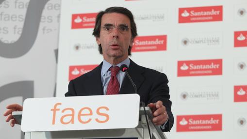 José María Aznar en los cursos de verano FAES