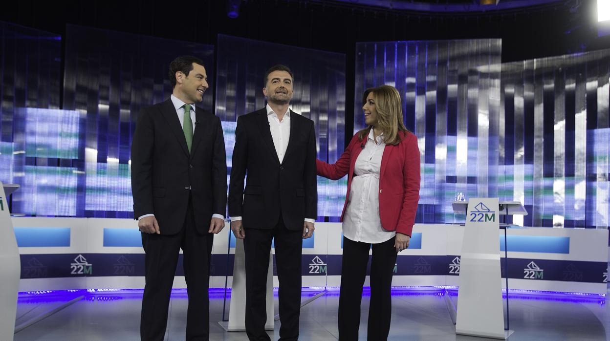 Debate electoral «a tres» celebrado en las pasadas elecciones del 2015