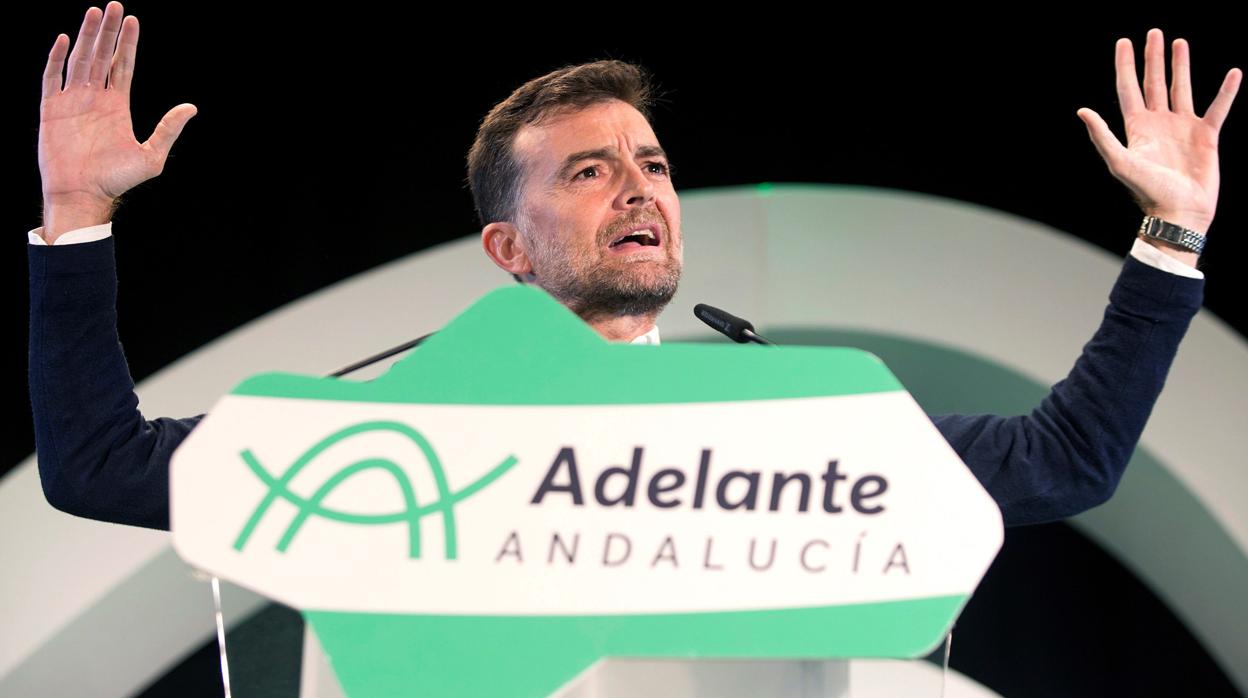 El candidato de Adelante Andalucía a la Vicepresidencia de la Junta de Andalucía, Antonio Maíllo