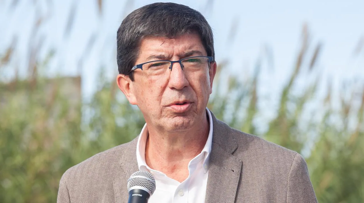 El candidato de Ciudadanos a la Presidencia de la Junta de Andalucía en estas elecciones andaluzas, Juan Marín