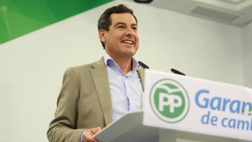 El presidente del PP de Andalucía, Juanma Moreno