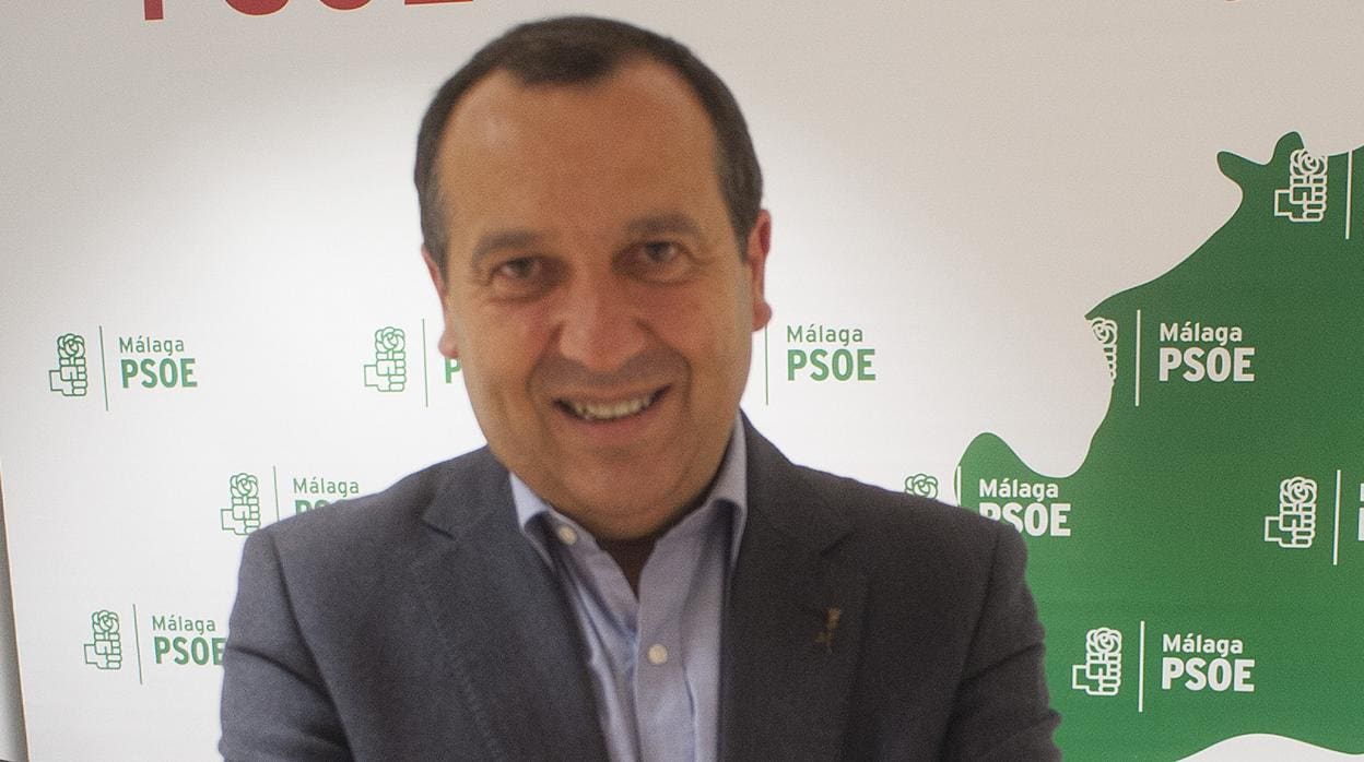 José Luis Ruiz Espejo, en la sede del PSOE de Málaga