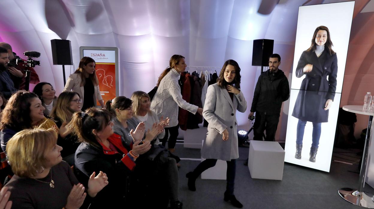 Inés Arrimadas en un acto celebrado este martes en Sevilla