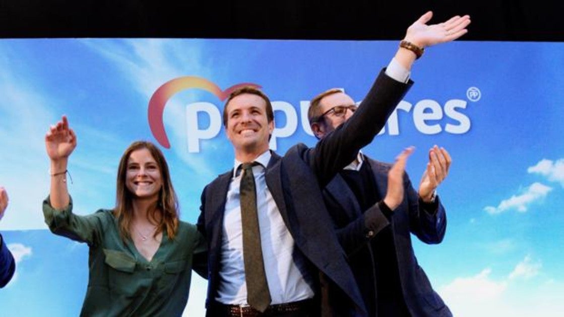 Pablo Casado, en el mitin de Vitoria esta noche