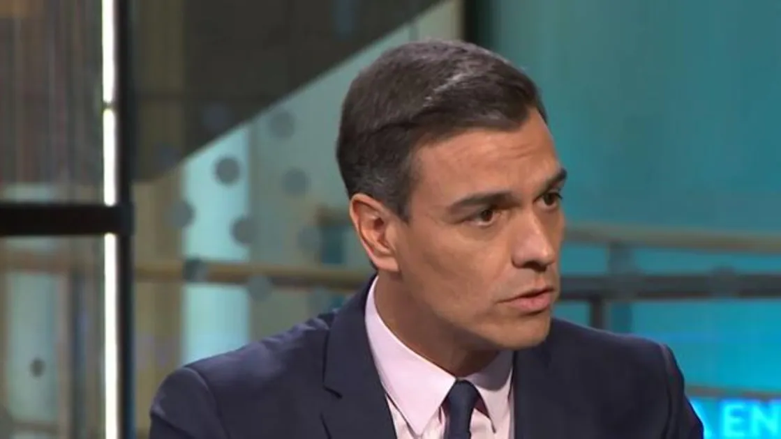 Pedro Sánchez durante la entrevista en Antena 3.