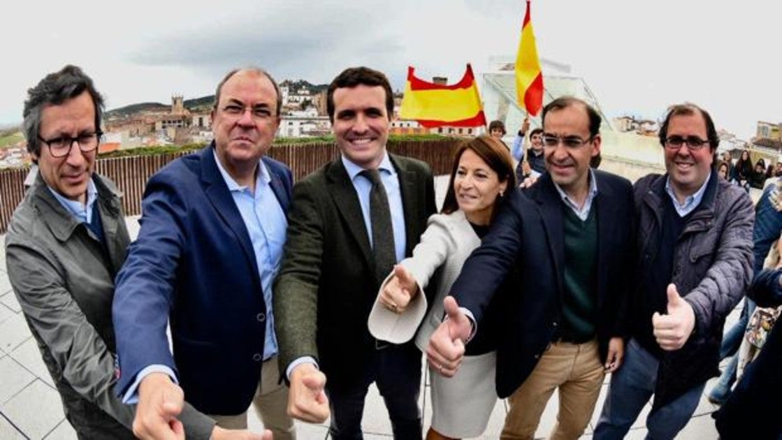 Pablo Casado, hoy en Cáceres