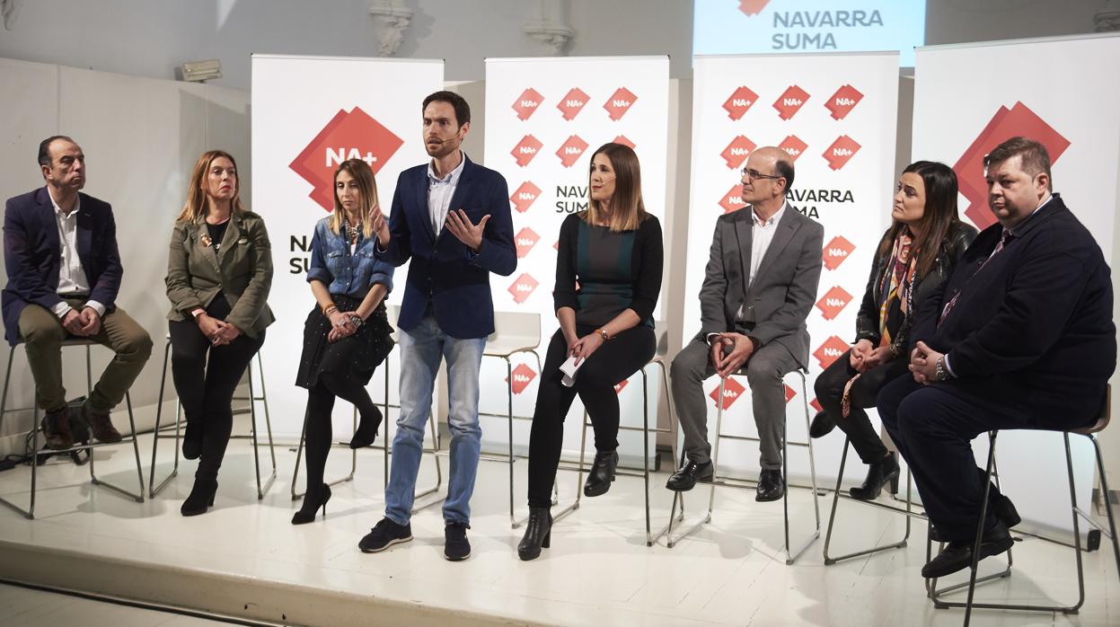 Presentación de candidatos de Navarra Suma, en marzo