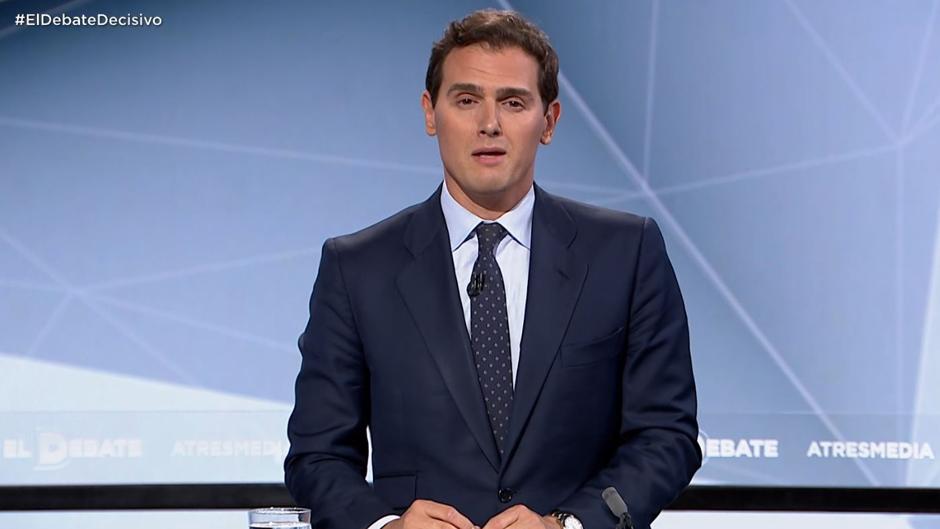 El minuto final de Albert Rivera en el debate de Atresmedia