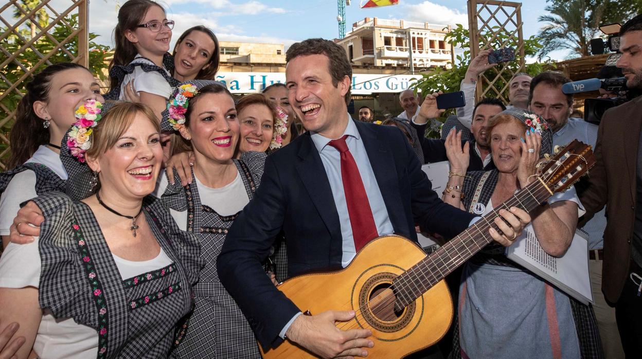 Pablo Casado en un acto de la campaña electoral de las elecciones generales 2019