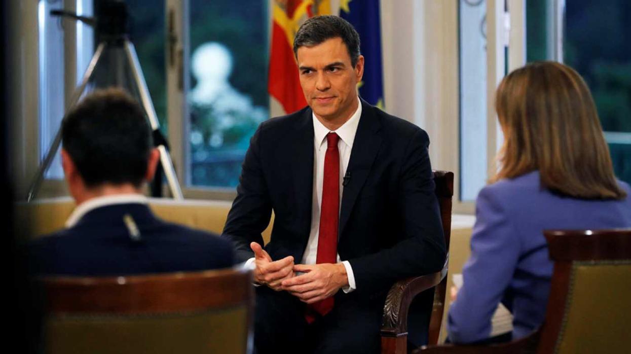 Pedro Sánchez, entrevistado en TVE