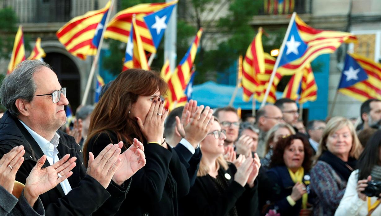 Acto de cierre de campaña de Junts per Catalunya en Barcelona