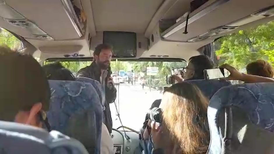 En vídeo: Dentro del autobús de Vox