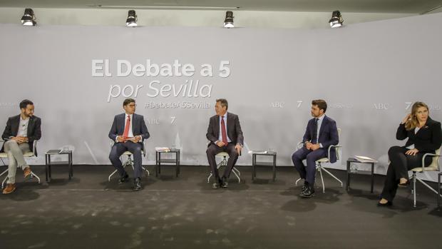 Los momentos más destacados de «El debate a 5 por Sevilla» organizado por ABC