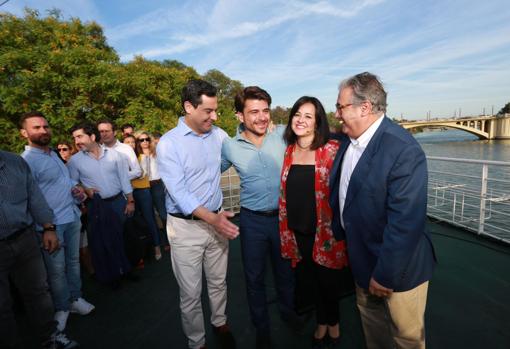 Juan Manuel Moreno, Beltrán Pérez, Virginia Pérez y Juan Ignacio Zoido