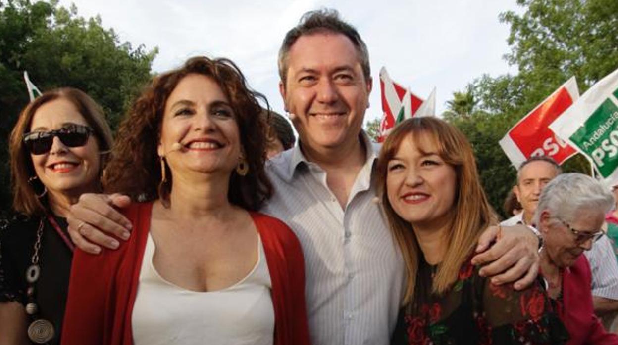 María Jesús Montero, Juan Espadas y Verónica Pérez