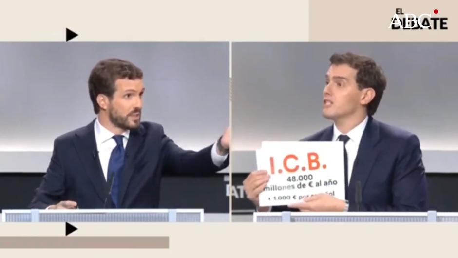 Casado y Rivera se enfrentan por el «Impuesto de la Corrupción del Bipartidismo»