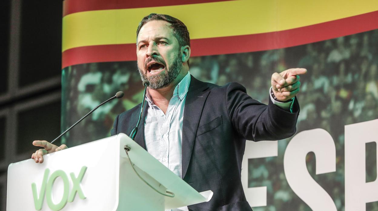 El presidente de Vox, Santiago Abascal