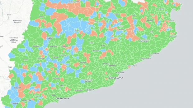 El nuevo mapa de la derecha en Cataluña, municipio a municipio