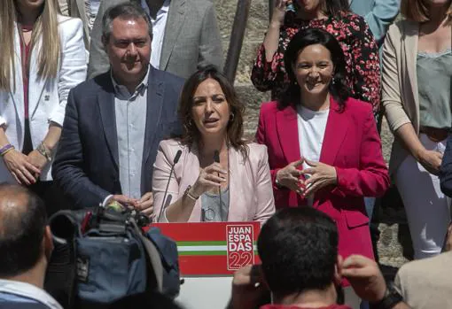 Isabel Ambrosio, durante la presentación de la candidatura del PSOE por Córdoba