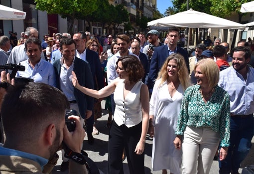 La presidenta de la Comunidad de Madrid en Jerez de la Frontera