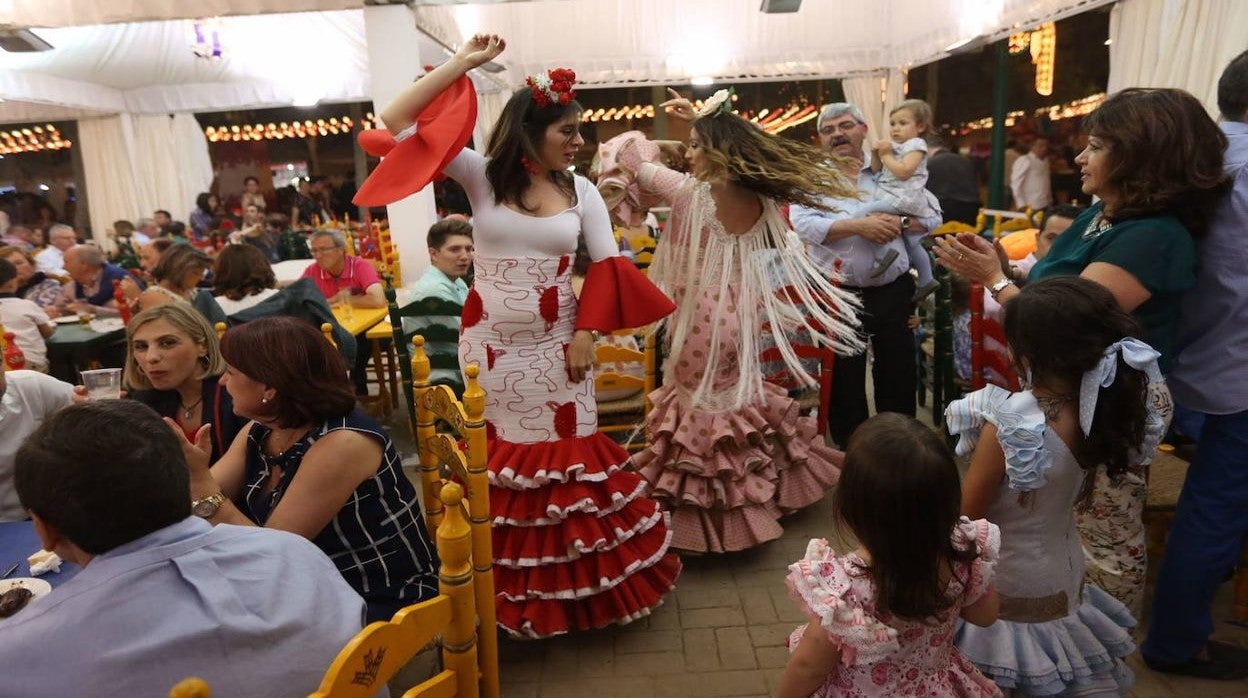 Interior de una caseta en el Corpus de Granada