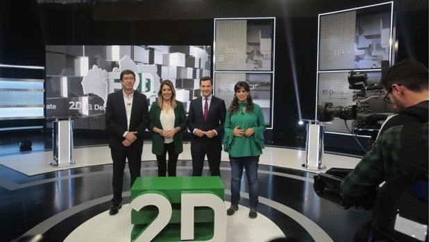 Los candidatos se juegan su carta definitiva en el debate electoral de Canal Sur