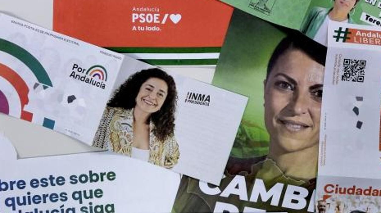 Imagen de la propaganda electoral que está llegando a las casas de los electores andaluces