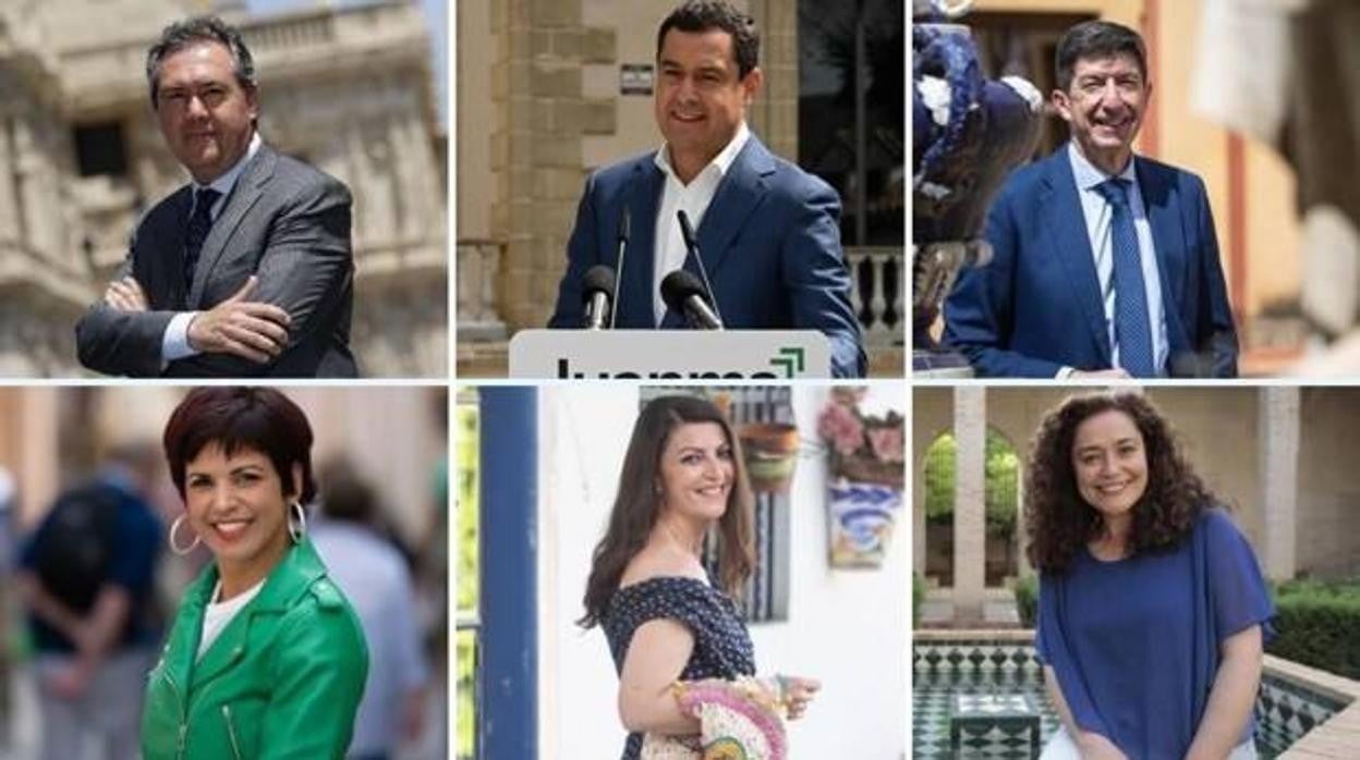 Quién es quién en las elecciones en Andalucía: estos son los candidatos para cada partido