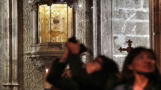 Imagen del Santo Cáliz de la catedral de Valencia