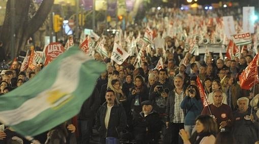 Huelga general del 14-N en Málaga