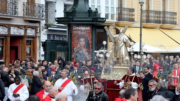 Imagen de la procesión en honor a San Vicente Mártir de este año