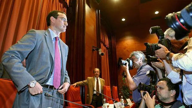 Antoni Vives, ex concejal de Urbanismo de Barcelona, cuando compareció en la comisión del caso Palau