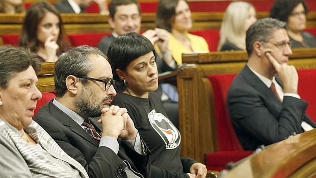 Diputados de la CUP en el Parlament