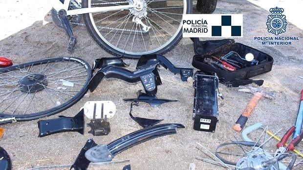 Desarticulado un grupo dedicado al robo y desguace de bicicletas de BiciMAD