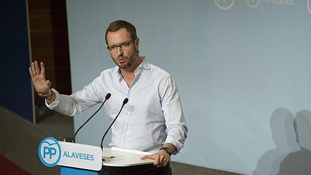 Javier Maroto, en un acto del PP en Vitoria, en una imagen de archivo