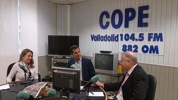 Luis Tudanca, ayer durante la entrevista ABC-Cope