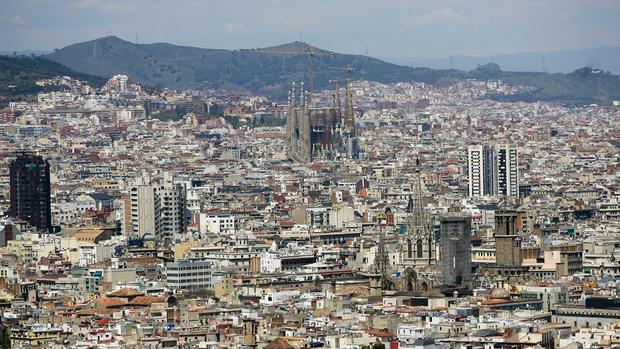 Vista de Barcelona tomada desde Montjuïc