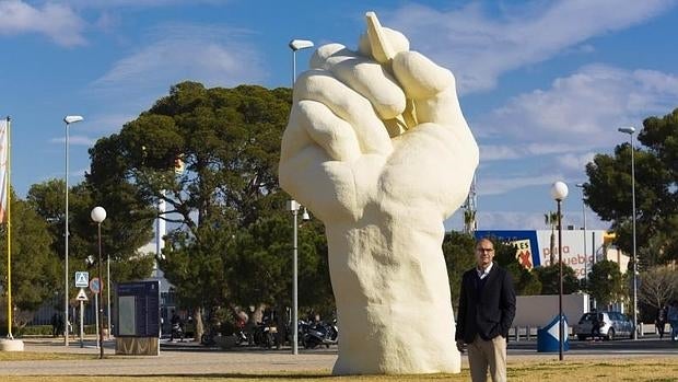 El rector de la Universidad de Alicante, Manuel Palomar, en el campus