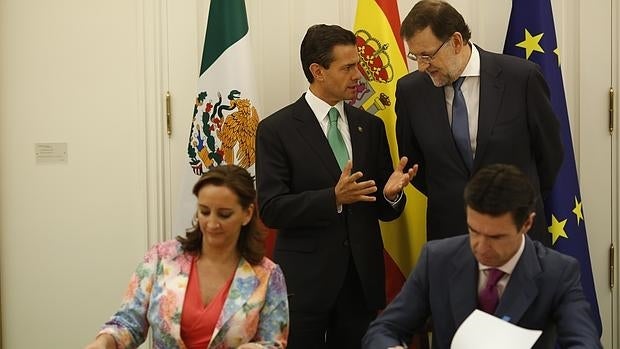 Reunión en junio de 2014 entre Enrique Peña Nieto y Mariano Rajoy