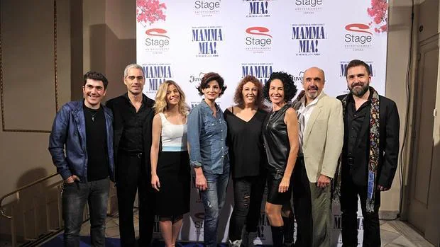 El reparto de «Mamma mia», antes del estreno