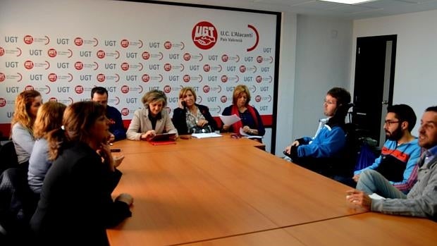 Reunión con María Luisa Carcedo en UGT