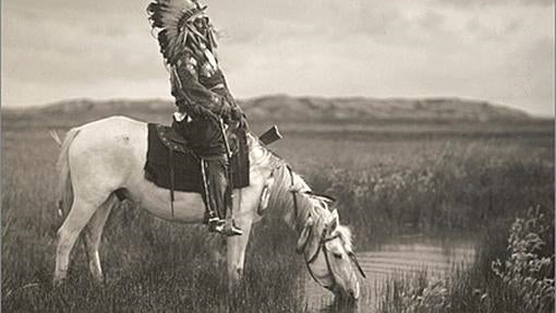 Fotografía de Edward S. CurtisUn oasis en las Badlands, 1905